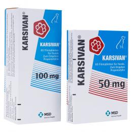 Ein aktuelles Angebot für KARSIVAN 50 Filmtabletten f.Hunde 60 St Filmtabletten Tierarzneimittel - jetzt kaufen, Marke Intervet Deutschland GmbH.