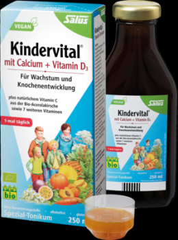KINDERVITAL mit Calcium+D3 Tonikum Bio Salus 250 ml