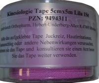 KINESIOLOGIE Tape 5 cmx5 m lila 1 St