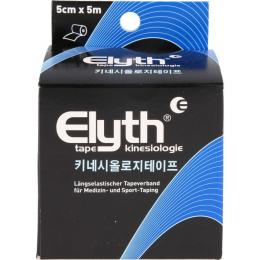 KINESIOLOGIE Tape Elyth 5 cmx5 m schwarz 1 St.