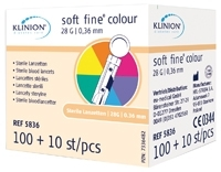 KLINION Soft fine colour Lanzetten 28 G 110 St