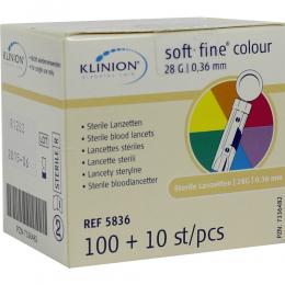 KLINION Soft fine colour Lanzetten 28 G 110 St Lanzetten