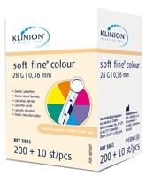 KLINION Soft fine colour Lanzetten 28 G 210 St