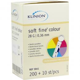 KLINION Soft fine colour Lanzetten 28 G 210 St Lanzetten