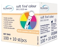 KLINION Soft fine colour Lanzetten 30 G 110 St