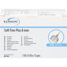 KLINION Soft fine plus Pen-Nadeln 31 G 0,25x8 mm 110 St.