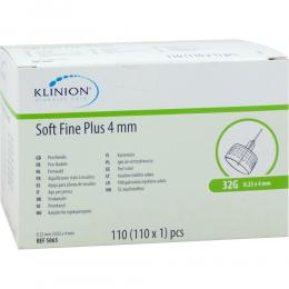 KLINION Soft fine plus Pen-Nadeln 4mm 32 G 0,23mm 110 St Kanüle