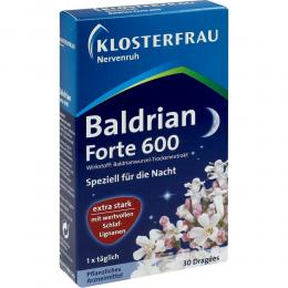 Klosterfrau Baldrian forte 600 Nervenruh 30 St Überzogene Tabletten