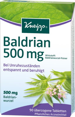 KNEIPP Baldrian 500 berzogene Tabletten 90 St