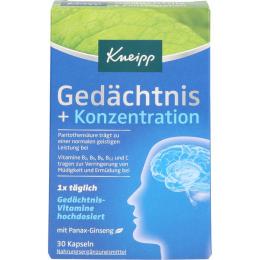 KNEIPP Gedächtnis+Konzentration Kapseln 30 St. (15 g)