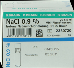 KOCHSALZLÖSUNG 0,9% Miniplasco connect 20X5 ml