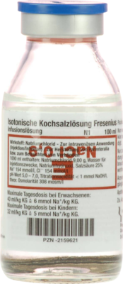 KOCHSALZLSUNG 0,9% Glasfl.Fresenius 100 ml