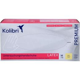 KOLIBRI Premium U.Hands.Latex unst.pf M weiß 100 St.