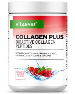 Kollagen Plus - Erdbeer-Himbeere, 500 g
