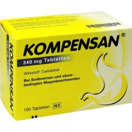 Ein aktuelles Angebot für KOMPENSAN 100 St Tabletten Sodbrennen - jetzt kaufen, Marke Johnson&Johnson GmbH (CHC).