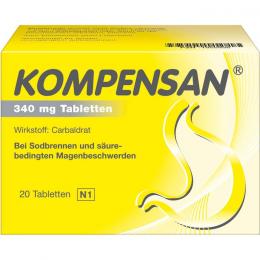 KOMPENSAN Tabletten 340 mg 20 St.