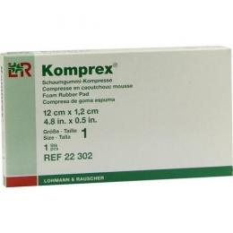 KOMPREX Schaumgummi Kompr.Gr.1 nierenf. 1 St.