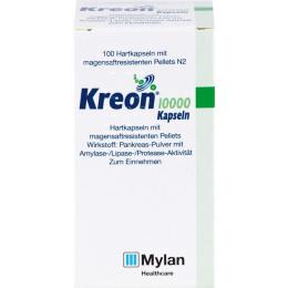 KREON 10.000 Hartkps.m.magensaftr.überz.Pellets 100 St.