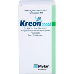 KREON 20.000 Ph.Eur.Lipase Einheiten msr.Hartkaps. 200 St.