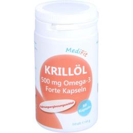 KRILLÖL 500 mg Omega-3 Forte Kapseln MediFit 60 St.