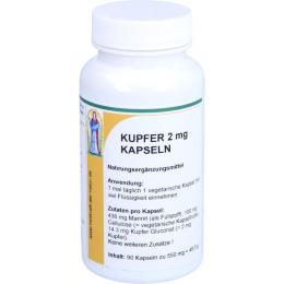 KUPFER 2 mg Gluconat Kapseln 90 St.