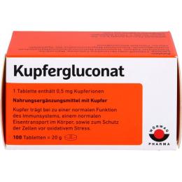 KUPFERGLUCONAT Tabletten 100 St. (20 g)