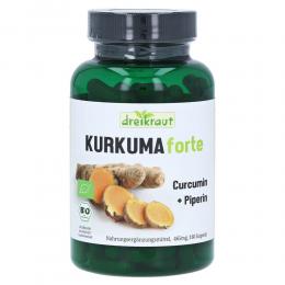 Ein aktuelles Angebot für KURKUMA FORTE Curcumin+Piperin Kapseln 160 St Kapseln Nahrungsergänzungsmittel - jetzt kaufen, Marke dreikraut e.K..