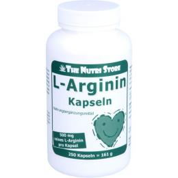L-ARGININ 500 mg Kapseln 250 St. (161 g)
