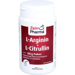 L-ARGININ & L-CITRULLIN Pulver 180 g