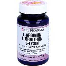 L-ARGININ/L-ORNITHIN/L-Lysin 4:3:4 GPH Kapseln 60 St. (35 g)
