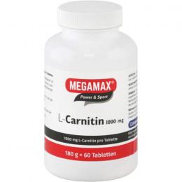 L-CARNITIN 1000 mg Megamax Tabletten 60 St.