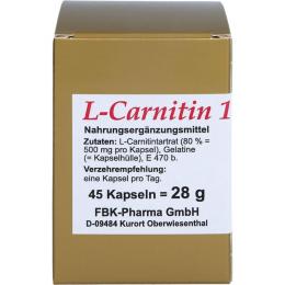 L-CARNITIN 1x1 pro Tag Kapseln 45 St.