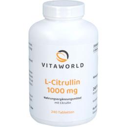 L-CITRULLIN 1000 mg Tabletten 240 St. (290,4 g)