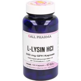 L-LYSIN 500 mg Kapseln 100 St. (59 g)