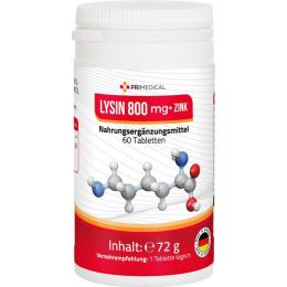 L-LYSIN 800 mg+Zink Primedical Tabletten 60 St.