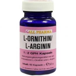 L-ORNITHIN/L-ARGININ 1:2 GPH Kapseln 60 St. (30 g)