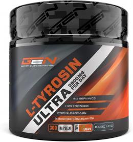 L-Tyrosin Ultra - 300 Kapseln - 3900 mg pro Tagesportion - 50 Portionen