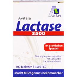 LACTASE 3.500 FCC Tabletten im Klickspender 100 St. (7 g)