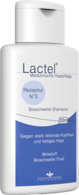LACTEL Nr.3 Shampoo gegen stark fetten.Kopfhaut 200 ml