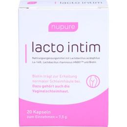 LACTO INTIM oral Probiotikum bei bakt.Vaginose 20 St.