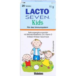 LACTO SEVEN Kids Erdbeer-Himbeer-Geschmack Tabl. 20 St.