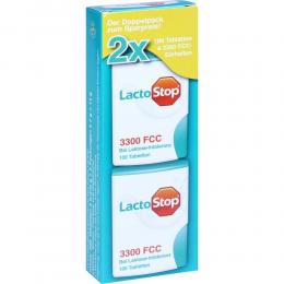 LACTOSTOP 3.300 FCC Tabletten Klickspender Dop.Pa. 2 X 100 St Tabletten