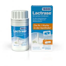Ein aktuelles Angebot für LACTRASE 18.000 FCC Tabletten teilbar Nachfüllp. 200 St Tabletten  - jetzt kaufen, Marke Pro Natura Gesellschaft für gesunde Ernährung mbH.