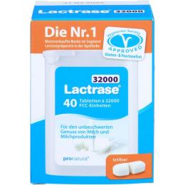 LACTRASE 32.000 FCC Tabletten teilbar im Spender 40 St. (16 g)