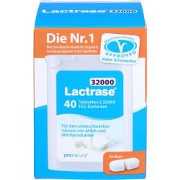 LACTRASE 32.000 FCC Tabletten teilbar im Spender 80 St. (32 g)