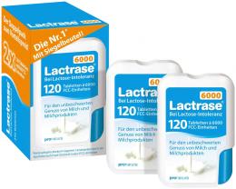 Ein aktuelles Angebot für LACTRASE 6.000 FCC Tbl.im Klickspender Doppelpack 2 X 120 St Tabletten Nahrungsergänzungsmittel - jetzt kaufen, Marke Pro Natura Gesellschaft mbH.