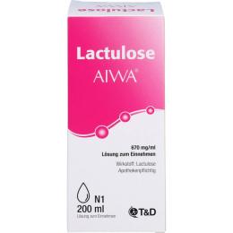 LACTULOSE AIWA 670 mg/ml Lösung zum Einnehmen 200 ml