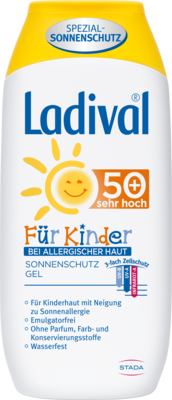 LADIVAL Kinder Sonnengel allergische Haut LSF 50+ 200 ml