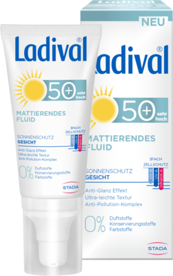 LADIVAL Sonnenschutz Gesicht Fluid matt.LSF 50+ 50 ml