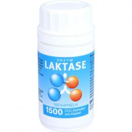 LAKTASE 1.500 FCC Enzym Kapseln 100 St.